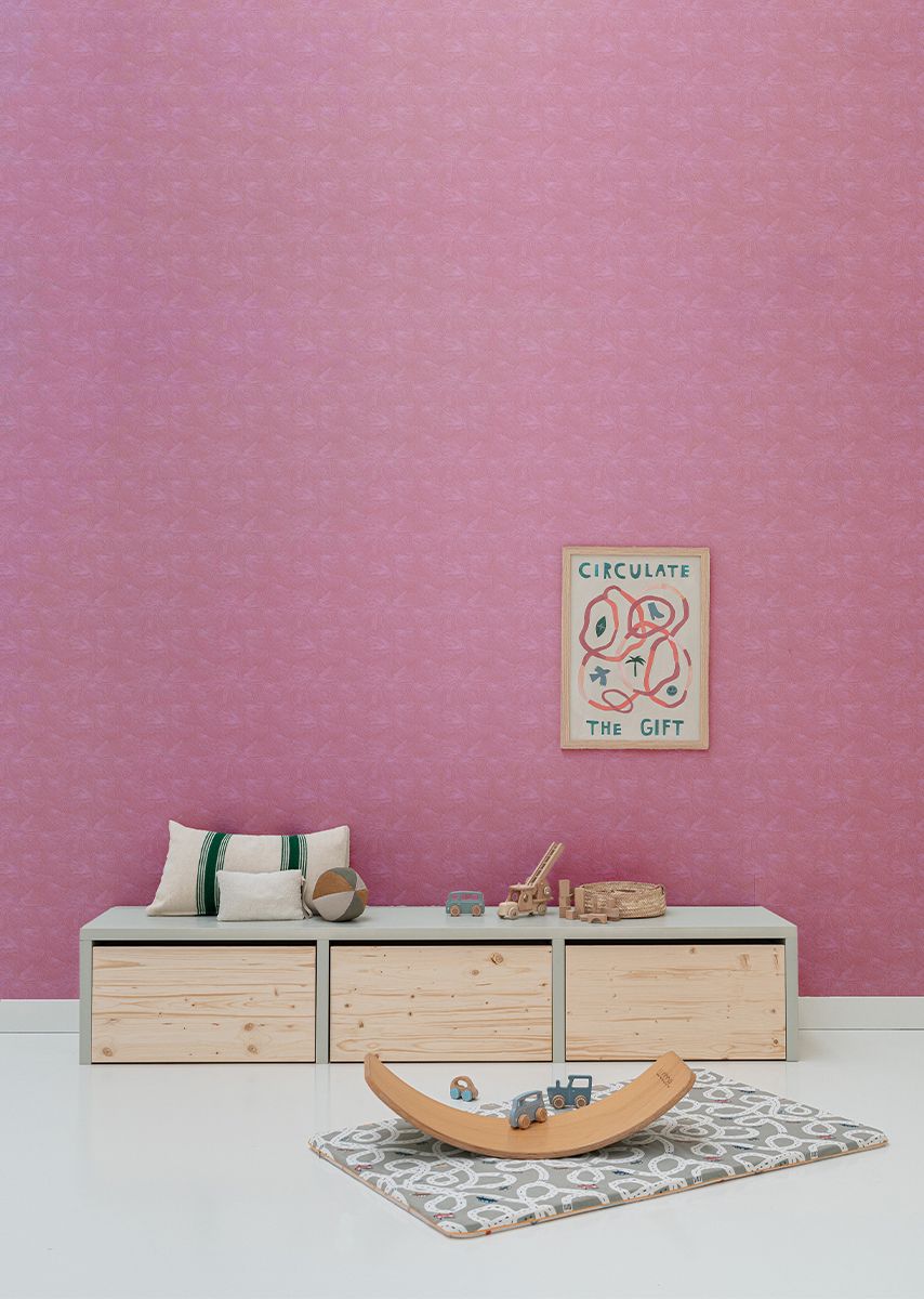 Bibelotte Wallpaper Mush - Fuchsia