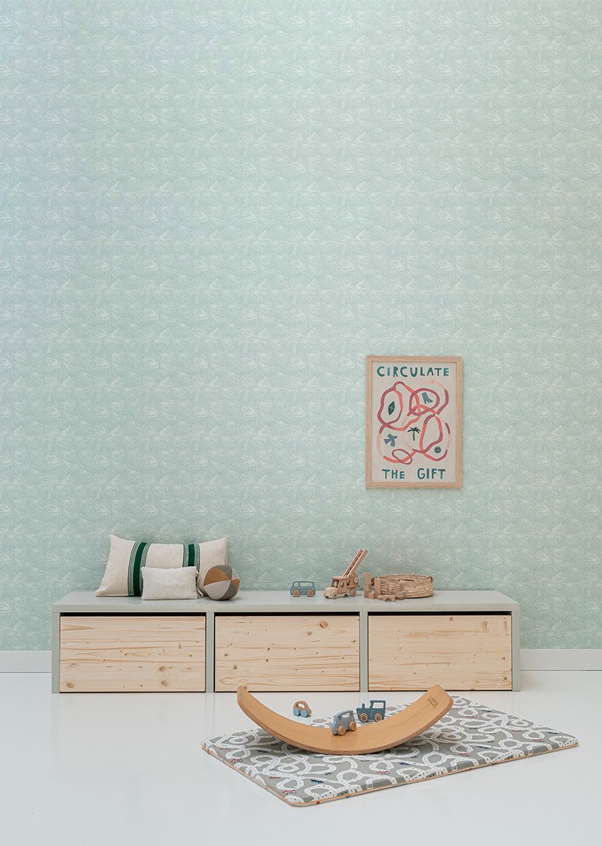 Bibelotte Wallpaper Mush - Ice Blue