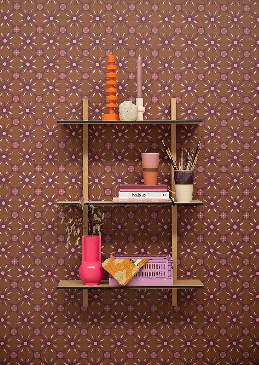 Bibelotte Wallpaper Porto - Chestnut