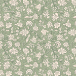 Days of Bloom bloemen behang voor de kinderkamer In Bloom Laurie mintgroen