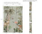 Annet Weelink Jungle behang voor de kinderkamer dusty mint