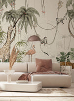 Annet Weelink Jungle Jazz behang voor de kinderkamer off white