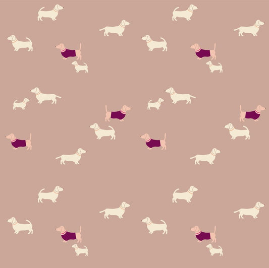 Studio Pieni Dog Wallpaper Kiki - Brown