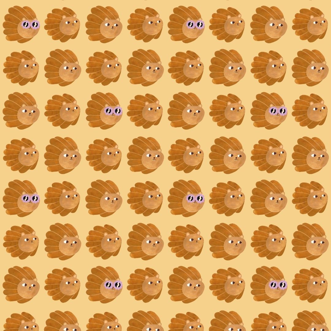 Aniek Bartels x Meet me at the wall lion heads butter yellow geel meisjeskamer 