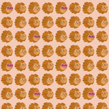 Aniek Bartels x Meet me at the wall lion heads pale pink roze meisjeskamer 