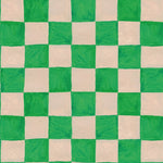 Aniek Bartels x Meet me at the wall geblokt behang groen jongenskamer 