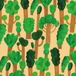 Aniek Bartels x Meet me at the wall trees bomen behang natuur neutrale kinderkamer jongenskamer meisjeskamer babykamer
