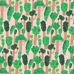 Aniek Bartels x Meet me at the wall trees bomen behang natuur lichtroze meisjeskamer