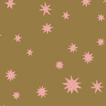 Joelle Wehkamp x Meet me at the wall sterren behang starry night voor de kinderkamer meisjeskamer babykamer kaki roze