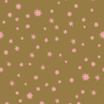Joelle Wehkamp x Meet me at the wall sterren behang starry night voor de kinderkamer meisjeskamer babykamer kaki roze