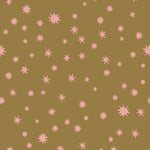 Joelle Wehkamp x Meet me at the wall sterren behang starry night voor de kinderkamer meisjeskamer babykamer kaki roze