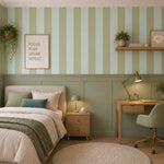 Strepen behang voor de kinderkamer jongenskamer tienerkamer blauw groen Papr Walls