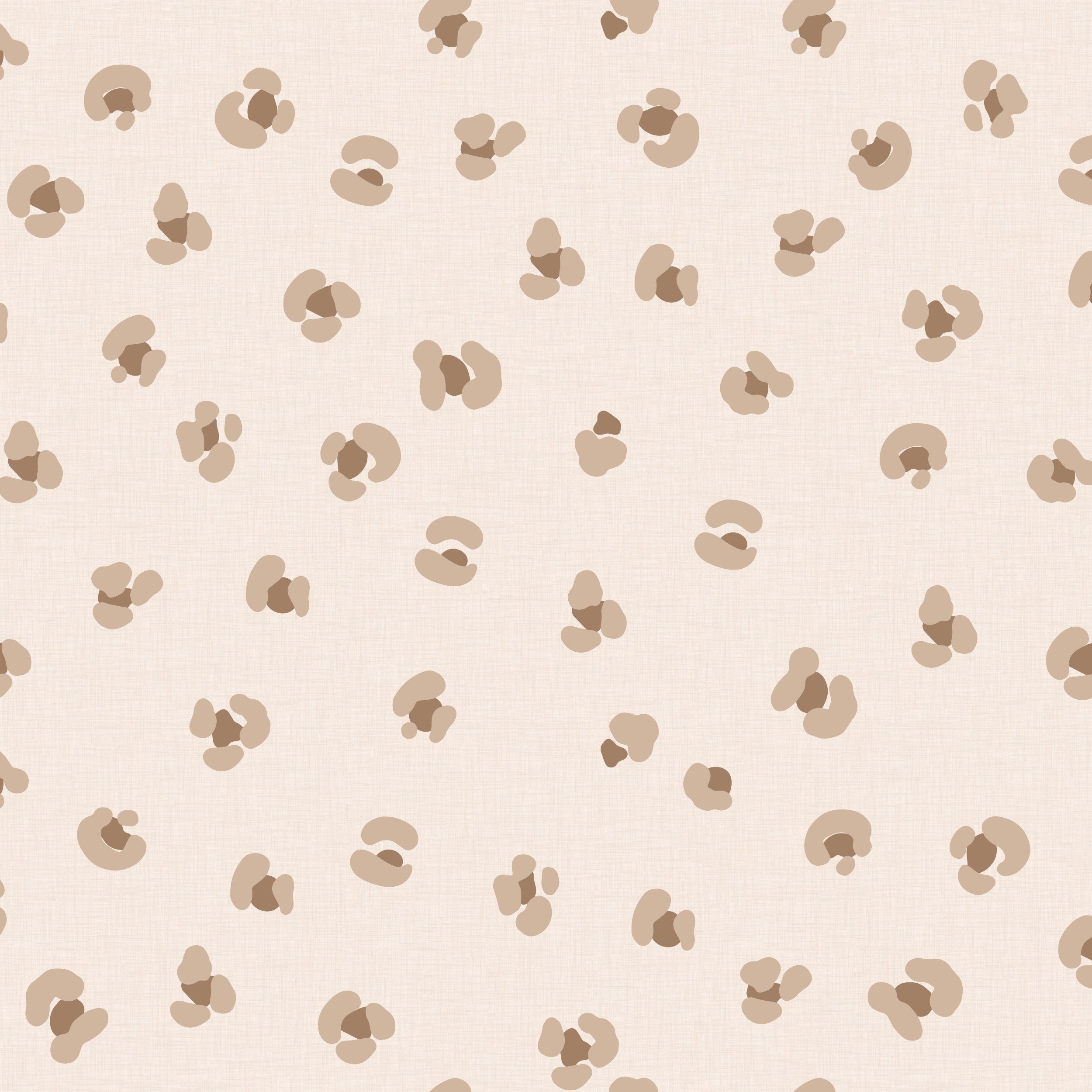 Leopard luipaard behang voor meisjeskamer tienerkamer beige zand