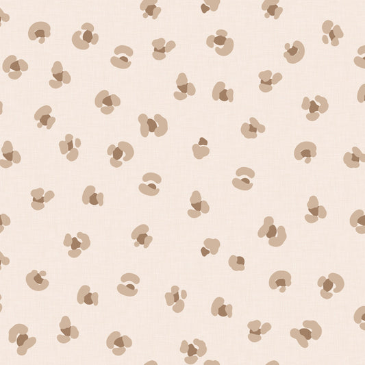 Leopard luipaard behang voor meisjeskamer tienerkamer beige zand