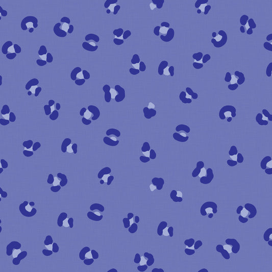 Leopard luipaard behang voor meisjeskamer tienerkamre blauw