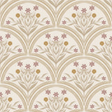 Boogjes behang voor meisjeskamer en babykamer Flora Arches Little Amour zand beige 
