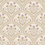 Boogjes behang voor meisjeskamer en babykamer Flora Arches Little Amour zand beige 