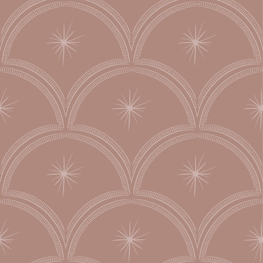 Little Amour Magic Arches boogjes behang voor babykamer kinderkamer meisjeskamer blush roze