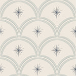 Little Amour Magic Arches boogjes behang voor babykamer neutrale kinderkamer meisjeskamer blauw