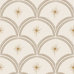 Little Amour Magic Arches boogjes behang voor babykamer neutrale kinderkamer meisjeskamer zand 