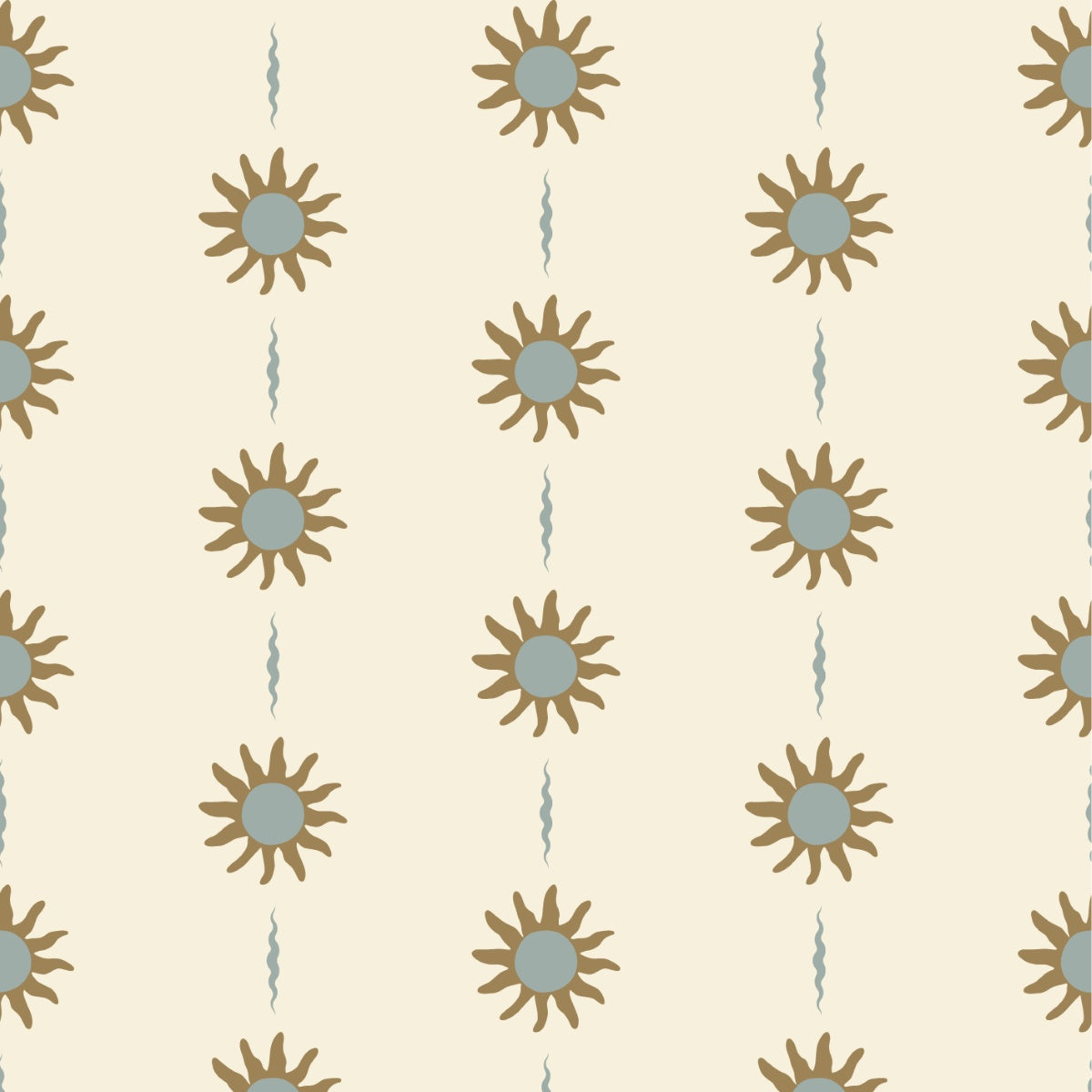 Zonnen behang kinderkamer little amour sunny days blauw meisjeskamer babykamer tienerkamer