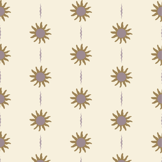 Zonnen behang kinderkamer little amour sunny days mauve meisjeskamer babykamer tienerkamer
