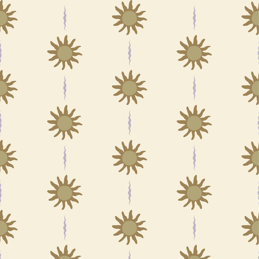 Zonnen behang Sunny Days Little Amour voor de kinderkamer meisjeskamer babykamer tienerkamer zand beige