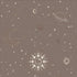Little Amour behang voor de kinderkamer space stars ruimte bruin