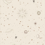 Little Amour ruimte behang voor de kinderkamer space stars wit