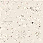 Little Amour ruimte behang voor de kinderkamer space stars wit