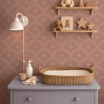 Little Amour Magic Arches boogjes behang voor babykamer kinderkamer meisjeskamer blush roze