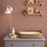 Little Amour Magic Arches boogjes behang voor babykamer kinderkamer meisjeskamer blush roze