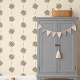 Zonnen behang kinderkamer little amour sunny days blauw meisjeskamer babykamer tienerkamer