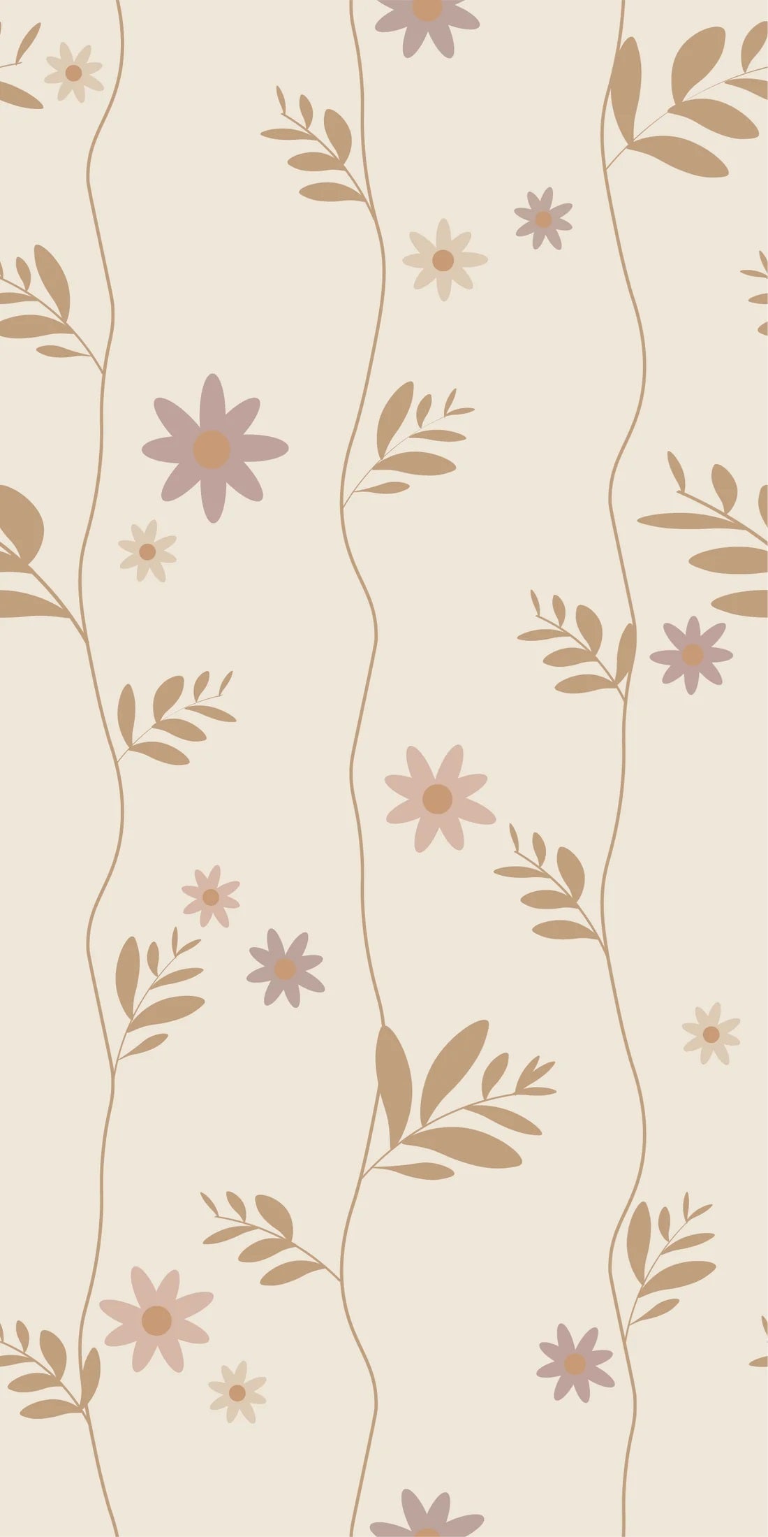 Little Amour Wallpaper Daisy - Pink