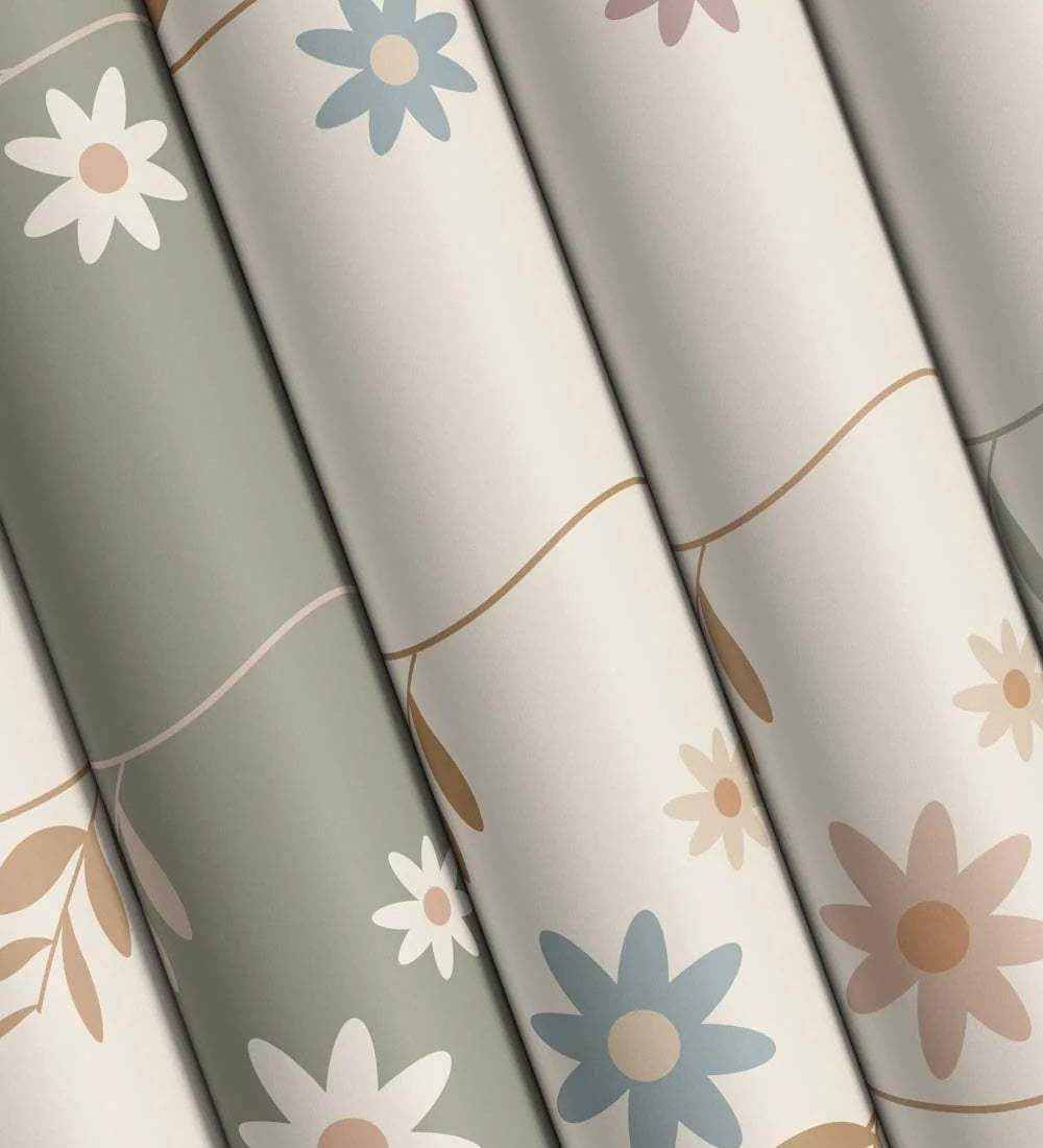 Little Amour Wallpaper Daisy - Green