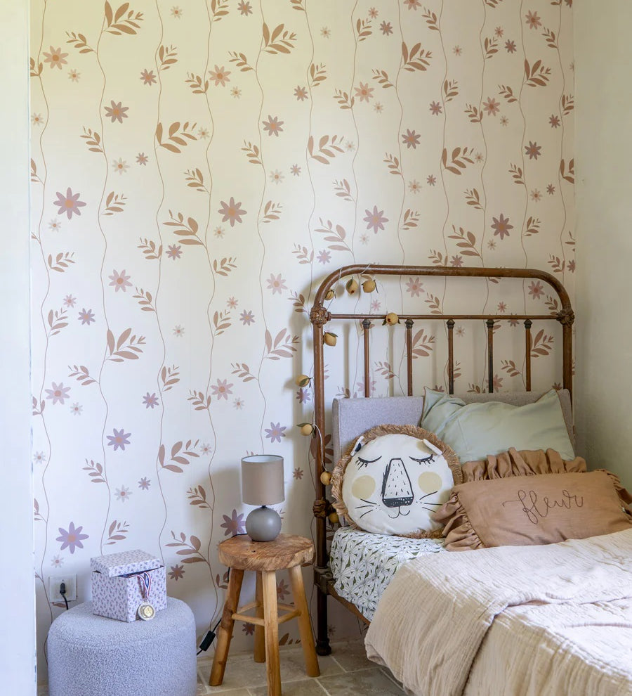 Little Amour Wallpaper Daisy - Pink