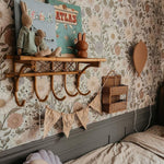 lila bloemenbehang kinderkamer nova flowers little amour