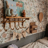 lila bloemenbehang kinderkamer nova flowers little amour