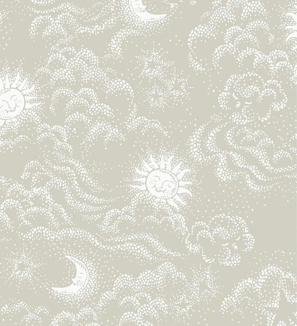 Littlephant Happy Cloud kinderbehang babykamer kinderkamer neutraal beige
