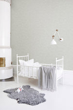 Littlephant meadow behang voor de neutrale kinderkamer en babykamer lichtgrijs mid grey 1475