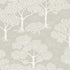 Littlephant behang voor de kinderkamer neutraal beige bomen natuur woodland notes clay beige