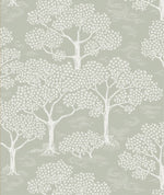 Littlephant behang wallpaper voor de kinderkamer kidsroom neutraal sage green groen