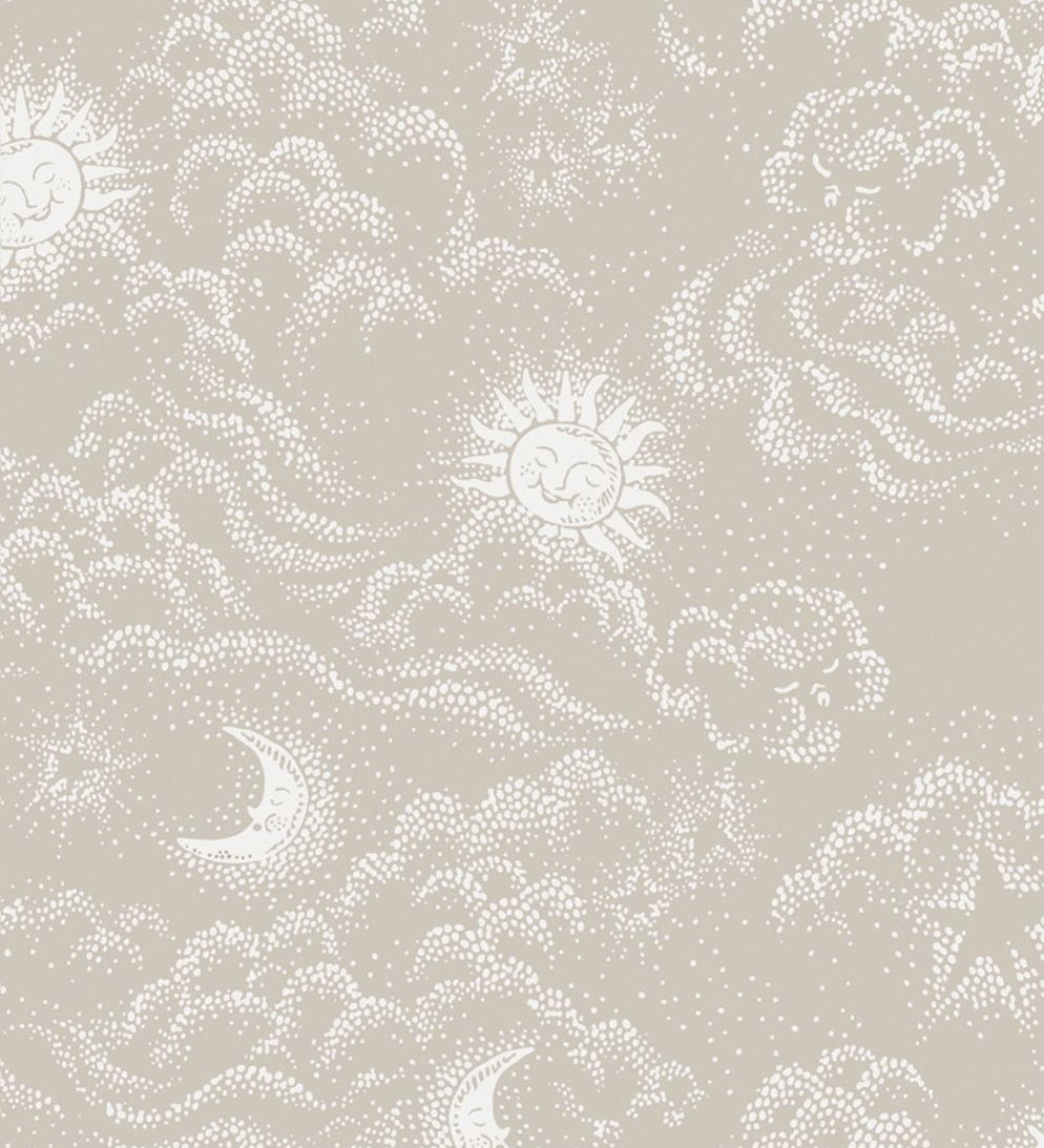Littlephant Happy Cloud kinderbehang babykamer kinderkamer neutraal terra roze