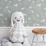 Littlephant behang voor de meisjeskamer en babykamer blauw fairytale fox