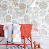 Jardin de la vie littlephant behang voor de kinderkamer kleur multi