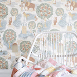 Jardin de la vie littlephant behang voor de kinderkamer kleur multi