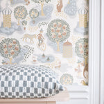 Jardin de la vie littlephant behang voor de kinderkamer kleur multi