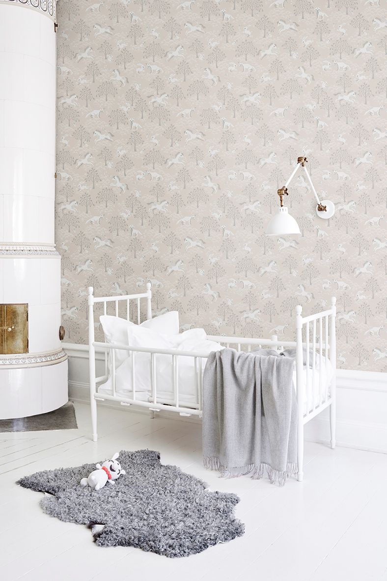 Littlephant behang voor de meisjeskamer en babykamer roze fairytale fox