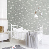 Littlephant behang voor de meisjeskamer en babykamer blauw fairytale fox