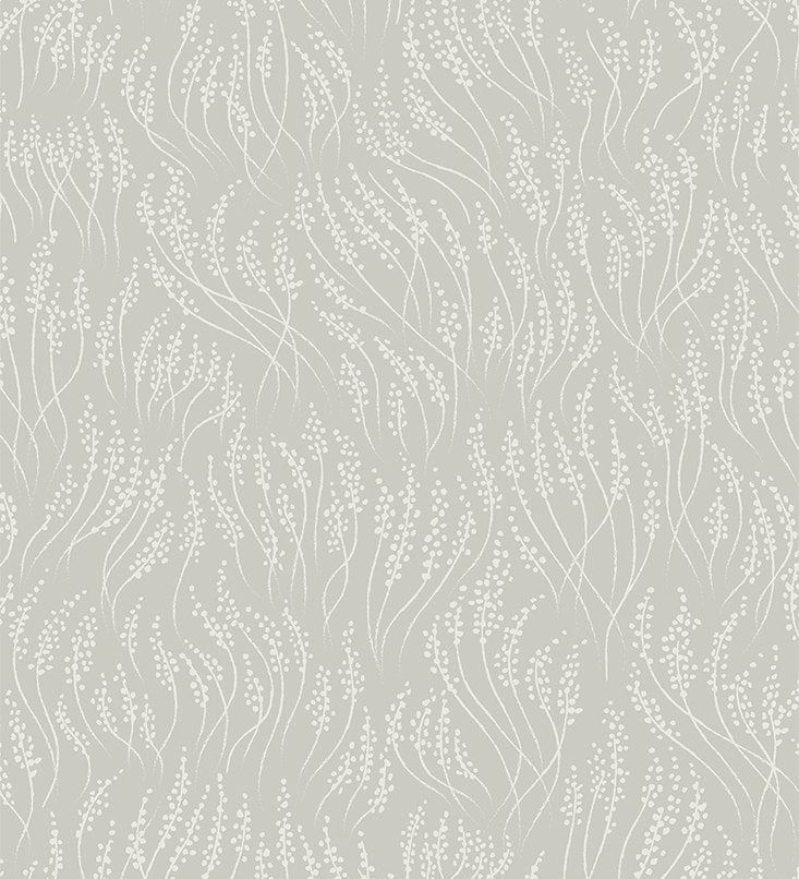 Littlephant meadow behang voor de neutrale kinderkamer en babykamer lichtgrijs mid grey 1475